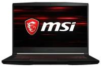 Ноутбук MSI GF63 Thin 11SC-11UD-254XRU Core i5 11400H 8Gb SSD256Gb NVIDIA GeForce RTX 3050 Ti 4Gb 15.6 IPS FHD (1920x1080) Free DOS black WiFi BT Cam