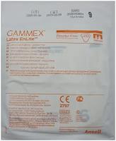 Перчатки латексные стерильные хирургические Gammex EnLite, цвет: бежевый, размер 9.0, 2 шт. (1 пара), без валика
