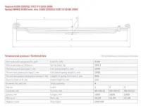 6580-2902102-20_лист подкоренной! перед. №2 90х28 L=1875\ КАМАЗ