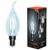 Лампочка REXANT 604-102 Свеча на ветру CN37 7,5 Вт, E14, прозрачный