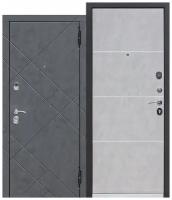 Дверь металлическая 9 см Бруклин Бетон пепельный 960R