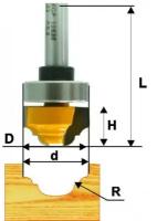 Фреза по дереву пазовая фасонная Ø35х16 R5.5 твердосплав ц/хв 12 энкор бокс
