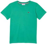 Футболка LACOSTE, хлопок, размер 5A, зеленый