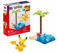 Конструктор Покемон Пикачу на пляже Mattel Mega Construx Pokemon, 79 элементов