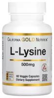 California Gold Nutrition L-Lysine капс., 500 мг, 60 шт