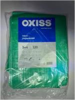 Тент укрывной OXISS 3м*4м,120гр/м2, зеленый, влагозащитный