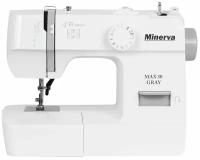 Швейная машина Minerva Max 30 Grey / для всех тканей / петля полуавтомат / вертикальный челнок