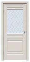 Дверь межкомнатная, Модель 626 ПО, Цвет Лайт Грей, Стекло Ромб, 800x2000мм, Комплект