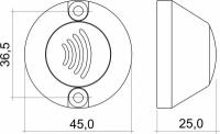 Ironlogic CP-Z-2 (мод. MF-I) накладной светлый считыватель Mifare, ibutton, W26