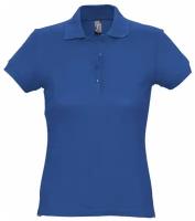 Рубашка поло женская PASSION 170, ярко-синяя, размер XL