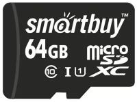 Карта памяти SMARTBUY micro SDXC 64Gb Class 10 UHS-I + ADP