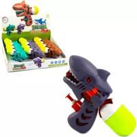 Водяной пистолет Shark Water Gun 15 см., игрушечное оружие для ребенка 6 лет, для детей, для малыша в подарок