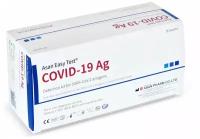 Asan Easy Test COVID-19 Ag экспресс тест для определения антигена sars cov 2 в мазке из носоглотки человека, ASAN PHARM, Республика Корея, 25 шт