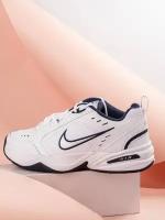 Кроссовки NIKE Air, демисезонные, баскетбольные, беговые, для фитнеса, натуральная кожа, размер 9US, белый, голубой