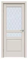 Дверь межкомнатная, Модель 637 ПО, Цвет Лайт Грей, Стекло Ромб, 700x2000мм, Комплект