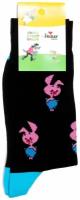 Носки St. Friday Socks x Союзмультфильм, размер 38-41, розовый, черный