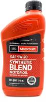 Motorcraft Моторное масло Synthetic Blend 5W-20 (946 мл) XO5W20Q1SP