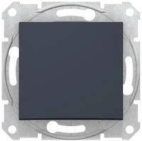 Механизм выключателя 1-кл. СП AtlasDesign 10А IP20 (сх. 1) 10AX, цвет карбон, SchE ATN001011