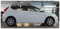 Рейлинги для автомобиля Hyundai Solaris (2011-2017) черные 0262-02