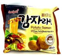 Лапша быстрого приготовления Samyang Ramen Potato / СамЯнг со вкусом картофеля 120 г. (Корея)