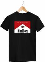 Футболка Zerosell Мальборо Marlboro, размер 6XL, черный