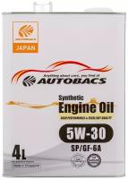 Autobacs Synthetic 5w-30 Sp/Gf-6 Масло Моторное Синтетическое 4l AUTOBACS арт. A00032428