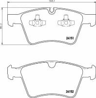 Колодки тормозные дисковые передн MERCEDES-BENZ: GL-CLASS 06-, M-CLASS 05-, R-CLASS 06- TEXTAR 2415101