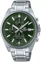 Наручные часы CASIO Edifice EFV-610D-3C, серебряный, зеленый