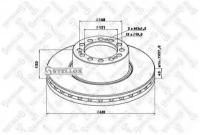 Диск тормозной вентилир. 430/131x45/130 12n-168-d19 SAF SK RB 9022 STELLOX 8500815SX