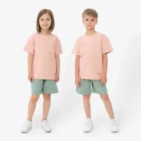 Костюм детский (футболка, шорты) MINAKU цвет бежевый/ олива