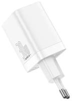 Сетевое зарядное устройство/Быстрая зарядкаBaseus Super Si Pro Quick Charger C+U 30W EU White CCSUPP-E02