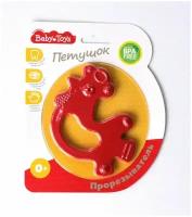 Погремушка-прорезыватель, Baby Toys, Десятое королевство, Петушок, 1 шт