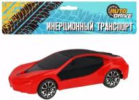 Машина AUTODRIVE инерционная, красный, в/п 28,4*7,5*23,5см,