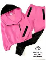 Комплект одежды OLLIRI, брюки, повседневный стиль, размер 104, розовый
