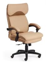 Компьютерное кресло TetChair Chief для руководителя, обивка: искусственная кожа/текстиль, цвет: бежевый/бронзa