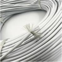 Медный провод 18AWG 2м 0,75 кв.мм (150*0,08мм) (белый, UL3135) в мягкой силиконовой изоляции