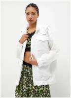 куртка LIU JO, демисезон/лето, силуэт свободный, капюшон, карманы, размер XS, белый