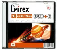 Компакт-диск Mirex DVD-R, 4,7 гб, 16x, Slim box, 1 шт (UL130013A1S)