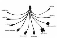 USB кабель (10 в 1) microUSB/miniUSB/30 pin/LG Chocolate/Samsung/SonyEricsson/DC 3.5/DC 4.0/Nokia
