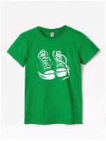 Детская футболка с принтом для мальчиков и девочек HappyFox, HF55012 размер 164, цвет зеленый