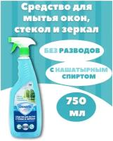 Окноль Средство для мытья стекол окон и зеркал 750 мл, спрей с нашатырным спиртом