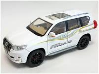 Машинка Toyota Land Cruiser Prado 1:18 металлическая, свет, звук