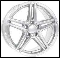 Диски R18 5x112 8J ET38 D66,5 Rial M10 Polar Silver For OEM Cap