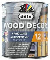 Антисептик Dufa Wood Decor кроющий декоративный для дерева база 1 белый 0,9 л