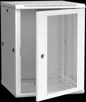 Шкаф коммутационный ITK Linea W (LWR3-15U66-PF) настенный 15U 600x450мм пер.дв.перфор. 90кг серый 50