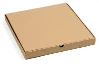 Коробка для пиццы, крафтовая, 40 х 40 х 4 см