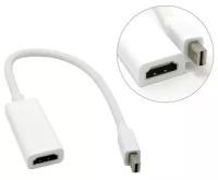 Переходник Mini DisplayPort (M) -> HDMI (F) адаптер белый UHD 4Kx2K макбук