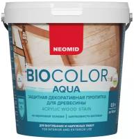 Neomid декоративная пропитка для древесины BIO COLOR AQUA, белый 0,9л