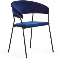 Стул TetChair Turin, металл/текстиль, цвет: dark blue