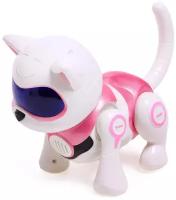Животные IQ BOT Робот-кошка, интерактивная «Новогодняя Джесси», русское озвучивание, цвет розовый